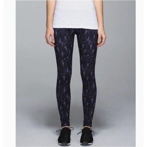 Lululemon Wunder Under Womens Legging Pants Size 8 Stained Glass Love